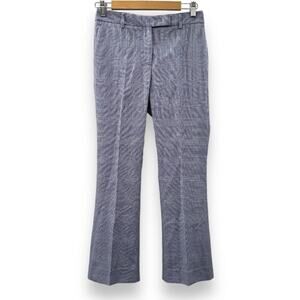 QL2 Quelledue Blue & White‎ Houndstooth Wide Leg High Rise Dress Pants Size 40